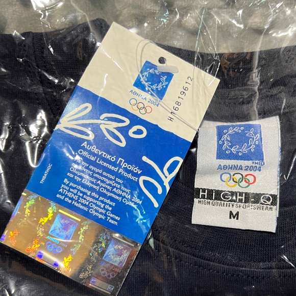 Olympics NOS Track and Field T-shirt, NBC pins, and Visa hat from 2004 Athens - Picture 7 of 8